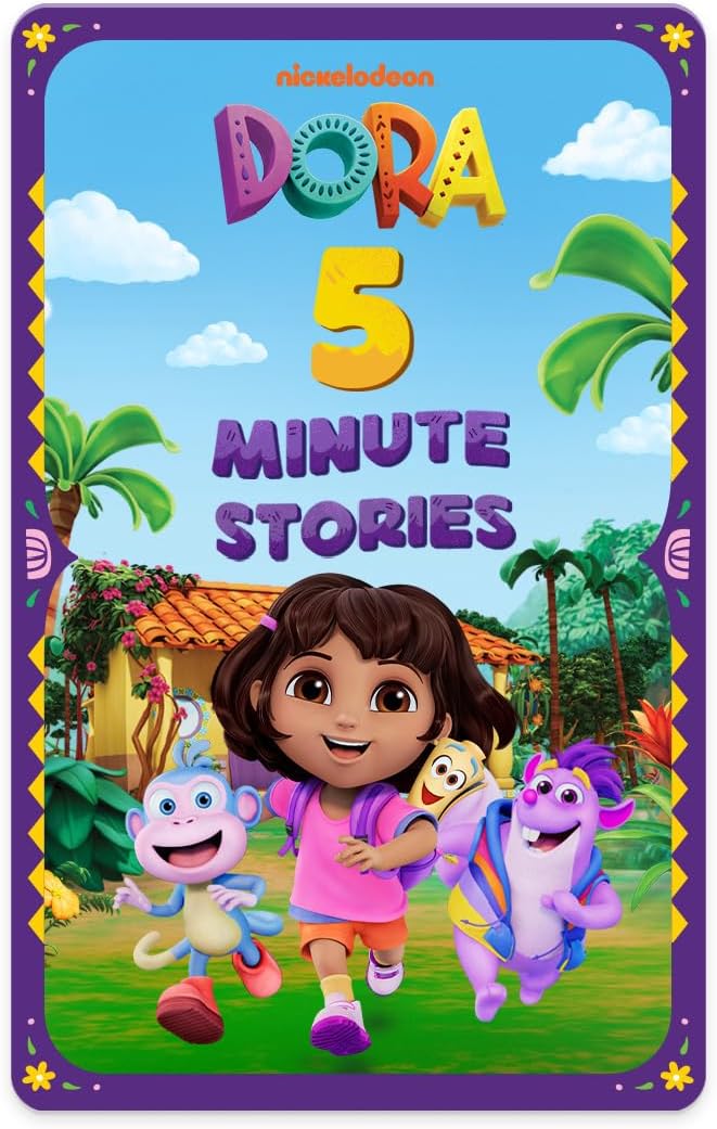 Yoto 5-Minute Dora Stories - Kids Audio Card for Use with Player & Mini All–in–1 Audio Player, Educational & Screen–Free Listening with Fun Playtime, Bedtime & Travel Stories, Ages 2-5