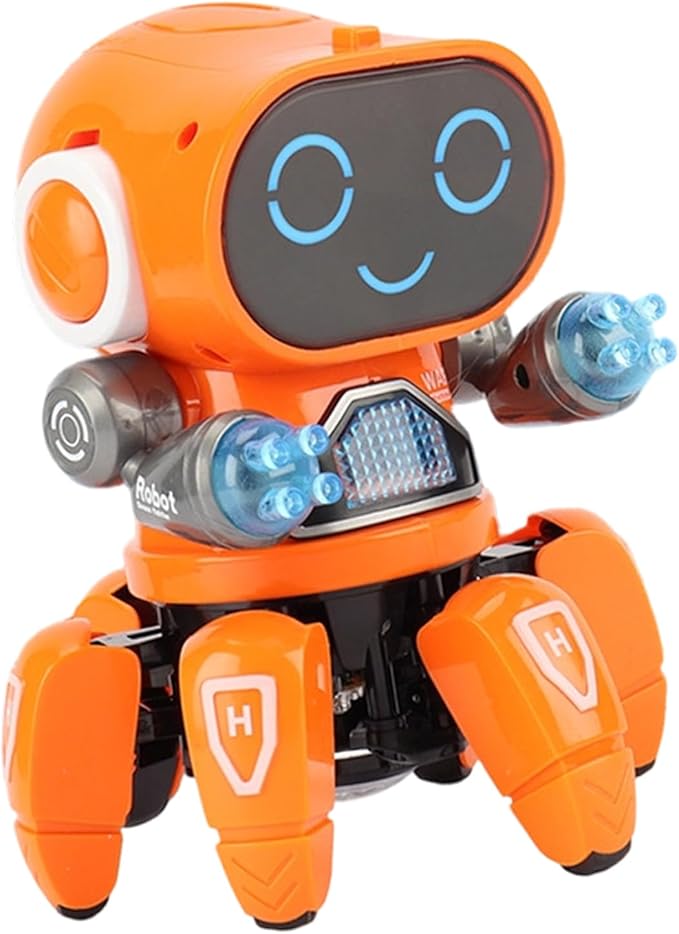 Music Playing Six Claws Robot Designed for Entertainment and Educational Programming Use Robot Toy