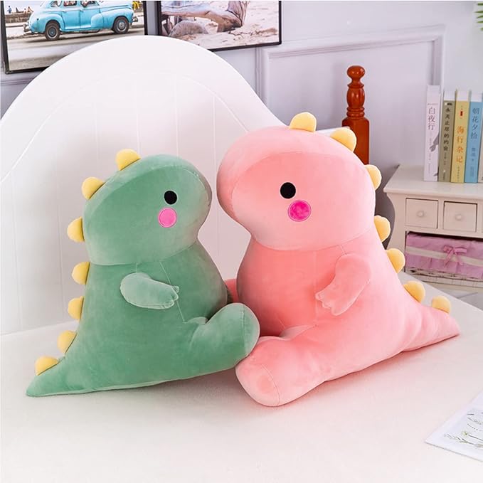Cute Dinosaur Plush Toys, Fat Dinosaur Stuffed Animals Toys Dolls, Dinosaur Plush Toy Soft Stuffed Animal Dino Plushies Doll Cute Birthday Gifts for Kids Girls Boys (Green,19in)