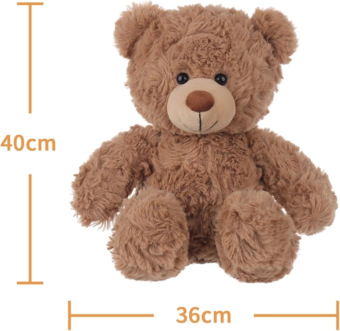 Apricot Lamb Toys Plush Brown Teddy Bear Stuffed Animal Soft Cuddly Perfect for Child 16 Inches
