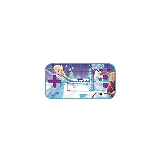 Lexibook Disney Frozen Elsa, Compact Cyber Arcade®, Portable Gaming Console, 150 Games, LCD Color Screen, Battery Operated, Blue, JL2367FZ