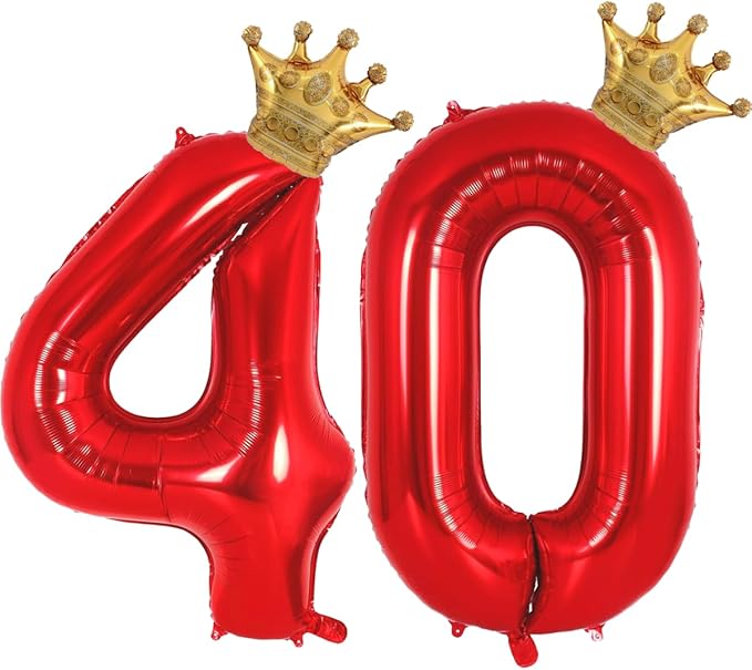 Black Crown Number Balloon (Number 60)
