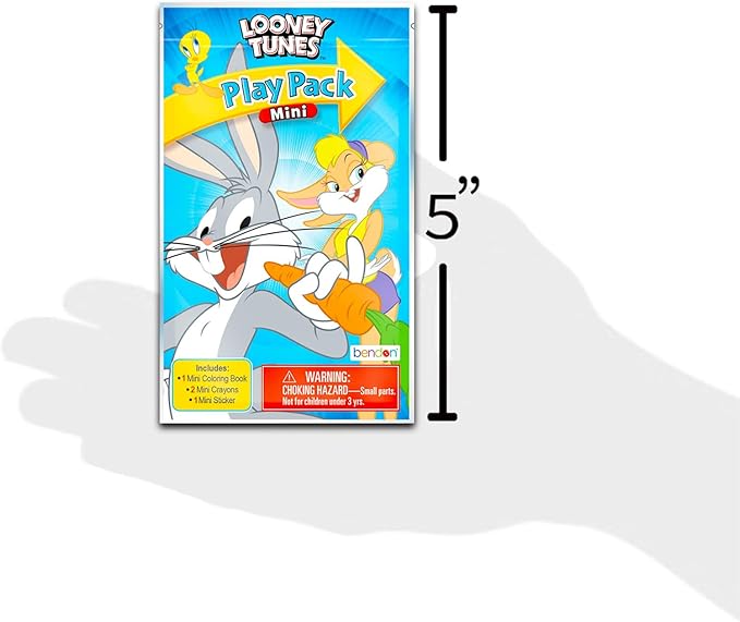 Looney Tunes Mini Party Favors Set for Kids - Bundle With 24 ACME Bugs Bunny Play Packs, Coloring Pages, Stickers, More (Birthday Party Supplies)