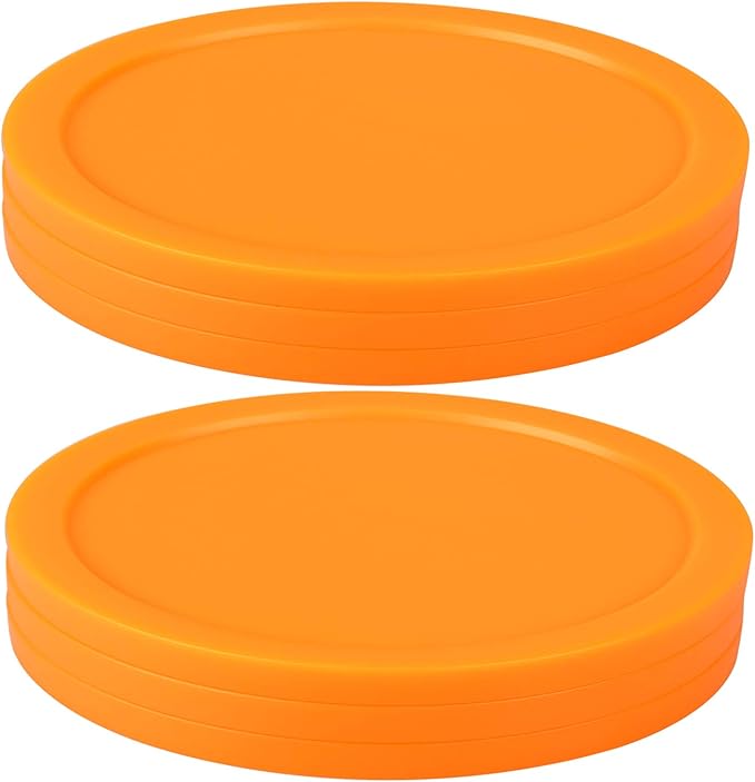ONE250 3 1/4 inch Air Hockey Pucks, Full Size Goal Packs Replacement Accessories for Game Tables (6 Pcs)