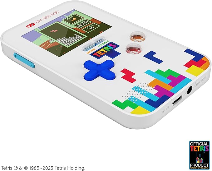 My Arcade Tetris Go Gamer Portable Handheld Gaming System with Travel Case