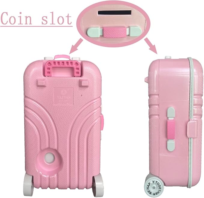 18 inch Girl Doll Accessories-Travel Luggage Play Set for 18 Inch Girl Dolls Include Case,Doll Swimming Suit,Ring,Sunglasses,Camera,etc.