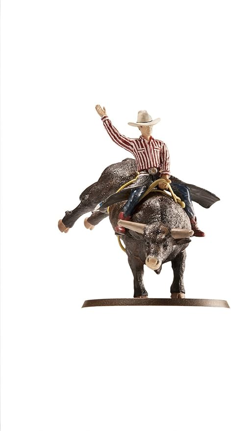 Big Country Toys Lane Frost & Red Rock - 1:20 Scale - Collectible - Rodeo Toys & Figurines