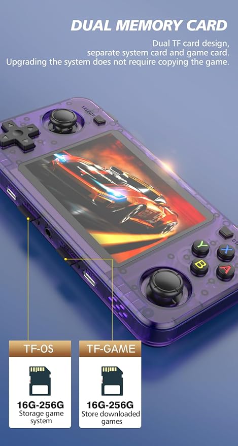 R36H Portable Handheld Video Game Console with 20,000 Plus Games Retro Video Games with Simulators for NES, GBA, MD, SFC, MAME, PSP, PS1, GB, NDS, N64 and CPS (Purple)