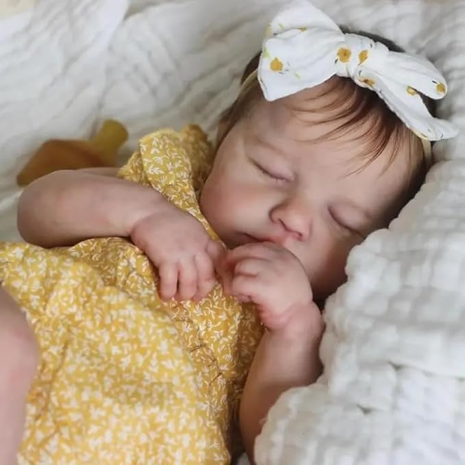 Anano Full Silicone Reborn Baby Doll Girl 20 in Realistic Baby Dolls Silicone Full Body Lifelike Newborn Babies Reborn Toddler Dolls Soft Real Life Like Babys Doll Washable