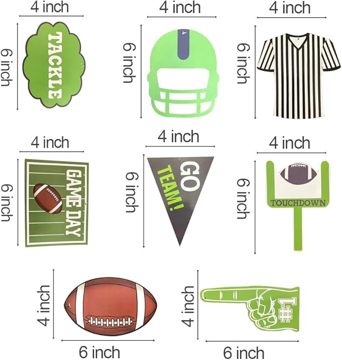 30Ct American Football Hanging Swirl Decorations - Football Game Day Decorations,Sport Game Day Party Supplies