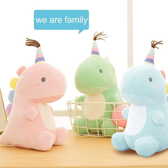 Stuffed Animal Plush Toys, Cute Dinosaur Toy, Soft Dino Plushies for Kids Plush Doll Gifts for Boys Girls (Green, 19.7 Inch)