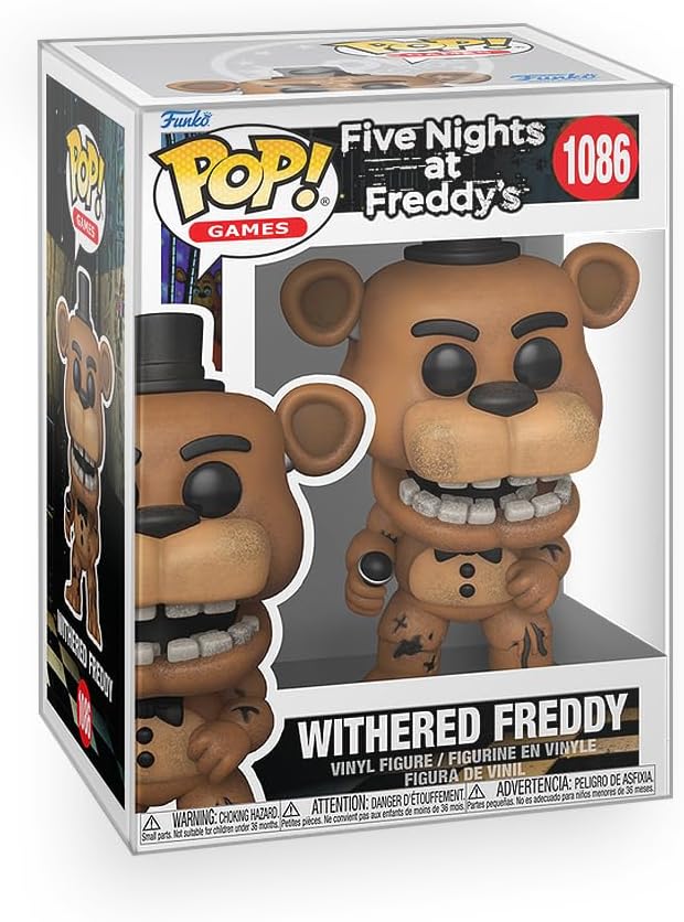 Funko Pop! FNAF: Five Nights at Freddy's - Withered Freddy Vinyl Figure Collectibles Bundled with Box Protector