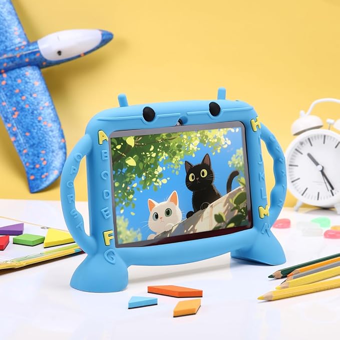Kids Tablet, 7 inch Tablet for Kids 3-10, Educational Learning Toddler Tablet Android 11, 3GB RAM+32GB ROM Storage, Google Play YouTube (Blue)