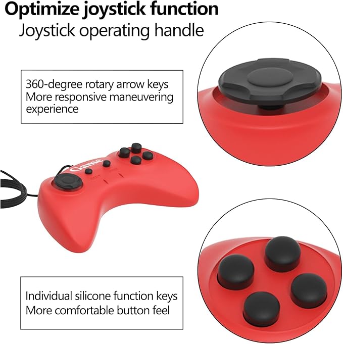 Classic Mini Retro Game Console - Built-in 328 Classic TV Games, Comes with 2 Controllers, AV Output, Plug and Play, Nostalgic Mini Arcade Electronic Toy, Boys and Girls Gifts