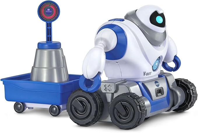 VTech 5-in-1 Make-a-Bot Transformable Robot Toy with Sound Sensor and Obstacle Detector