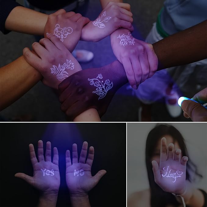 28 Pack Upgraded Invisible Ink Spy Pen with UV Light, Magic Marker for Secret Messages Birthday Party Easter Egg Hunt Halloween Goodie Bags Stocking Stuffers Valentine's Day Gifts for Kids Ages 3+
