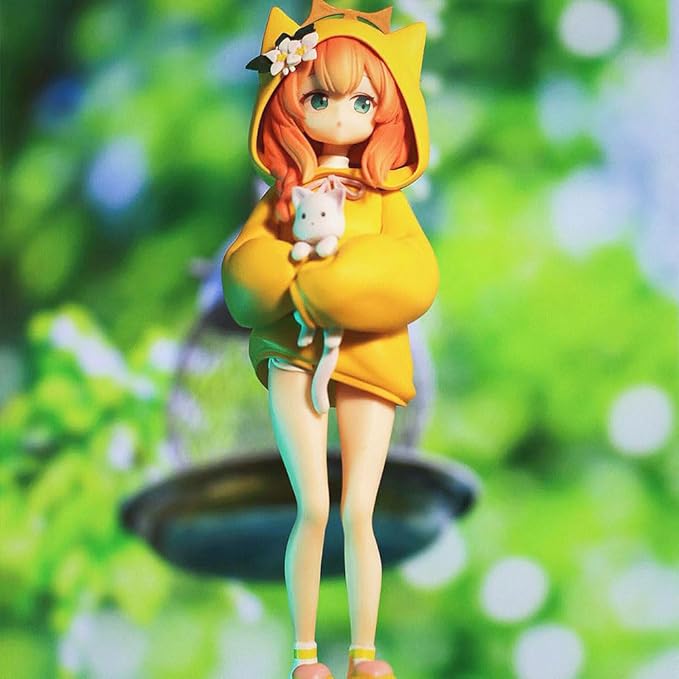 Iochi Mari Figure Model Anime Girl Figure Yellow Costume Styling 8.27" Standing Pose Iochi Mari Action Figures Collections Desktop Ornaments