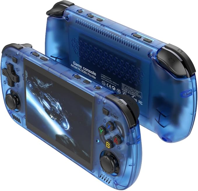 R36H PRO Retro Handheld Game Console,15000+ Games with Open Source Linux System,23+Emulators,4.2-Inch IPS Screen Portable Game Console,3500mAh Battery,Exclusive Horizontal,Gifts for Adult (Blue)