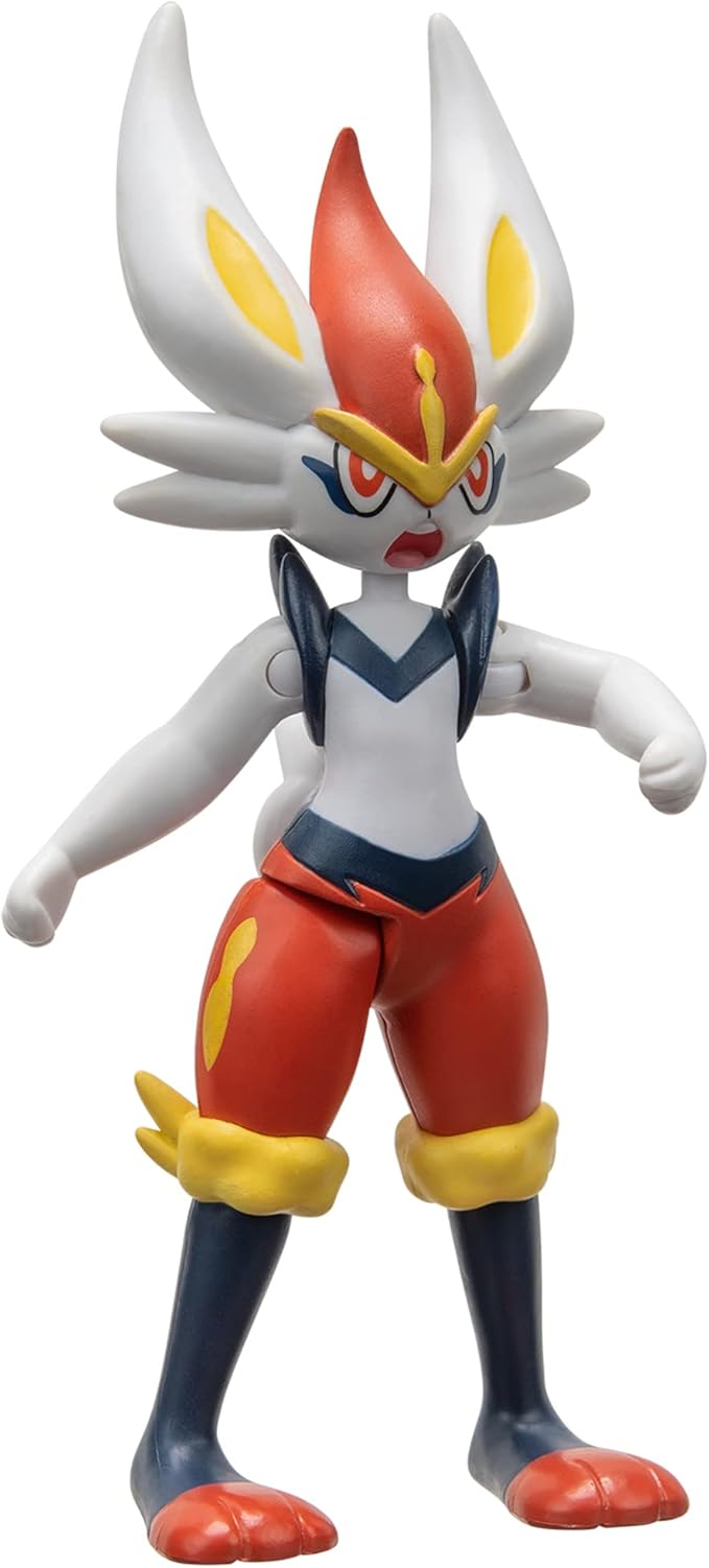 Pokémon Battle Figure 2 Pack - Features 4.5-Inch Cinderace and 2-Inch Pikachu Battle Figures with Accessory - Amazon Exclusive