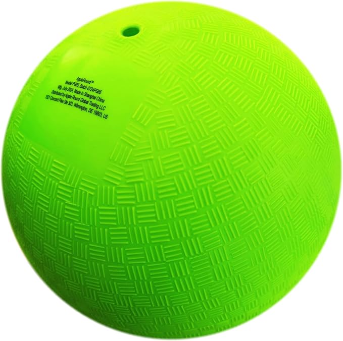 AppleRound 8.5-inch Dodgeball Playground Balls, Pack of 4 Balls with 1 Pump, Official Size for Dodge Ball, Handball, Camps and Schools
