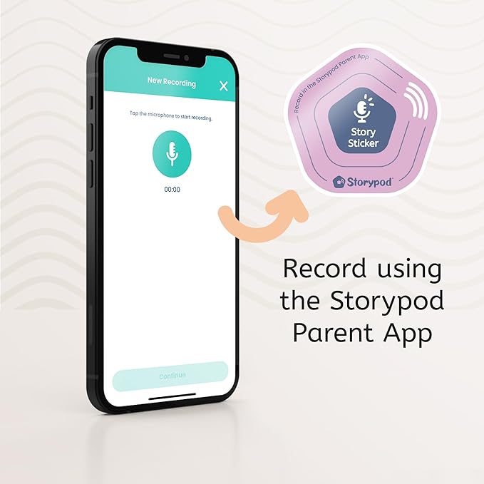 Recordable Story Sticker 3-Pack for Storypod Interactive Audio Learning System for Toddlers & Preschoolers I I Educational Screen Free Toy I Podcast for Kids