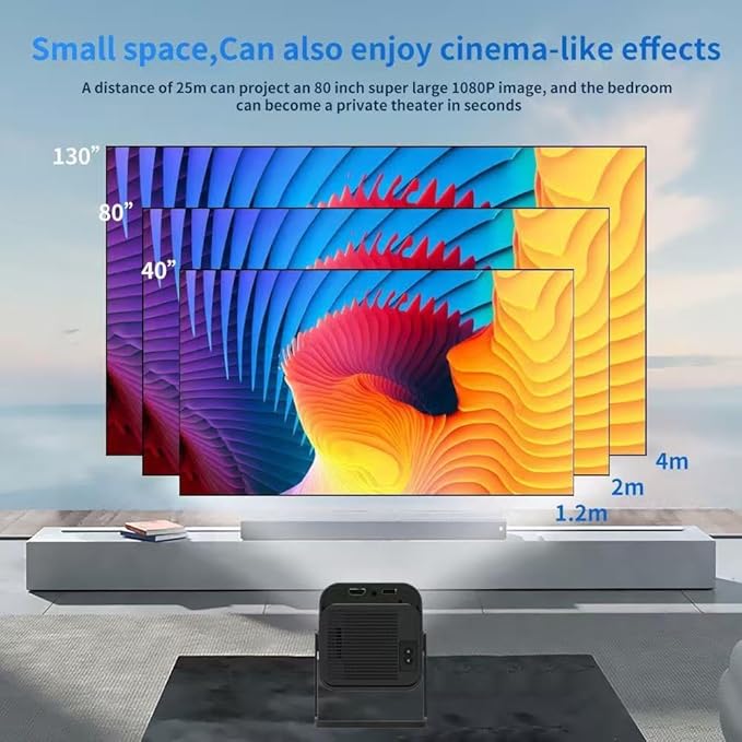 New wireless retro gaming projector,4K HD TV video game stick, Portable projector with 10000+ Games,Small Portable Outdoor Movie Projector,HDMI Output, WIFI