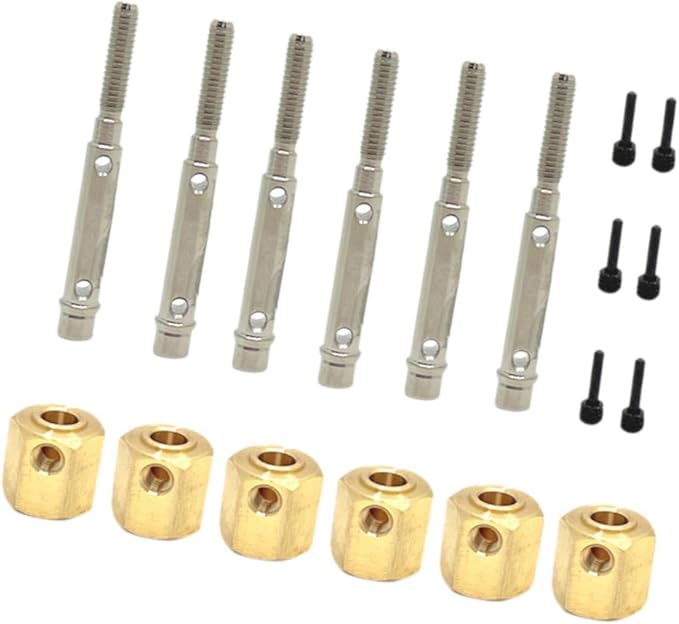 RC Car Wheel Hexes Remote Control Car Widened Combiner Remote Controlled Vehicles Accessories, Replacement Drive Adapter, 6x6 Has Output Shaft