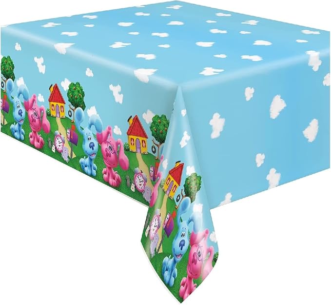 Unique Blue's Clues Party Supplies Decoration Bundle Pack Includes Plastic Table Covers (Blue) - 2 Pack