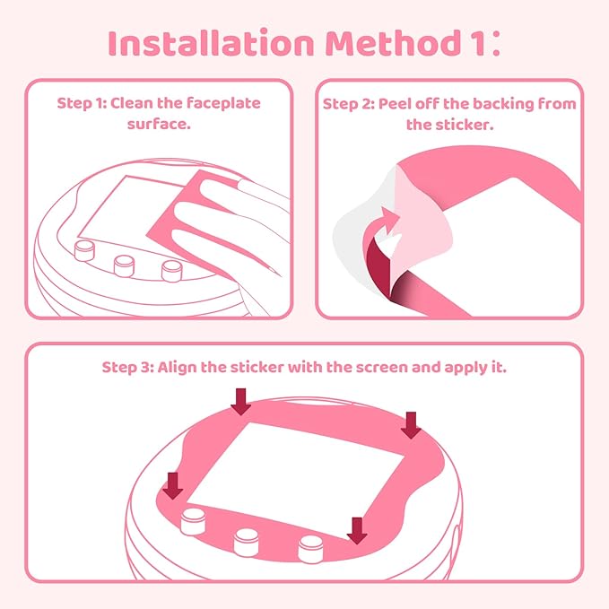 Holographic Laser Faceplate Sticker for Tamagotchi Uni, Self-Adhesive DIY Face Plate Decal, Shimmering Protective Skin for Virtual Pet - (for uni-Angel Blue)