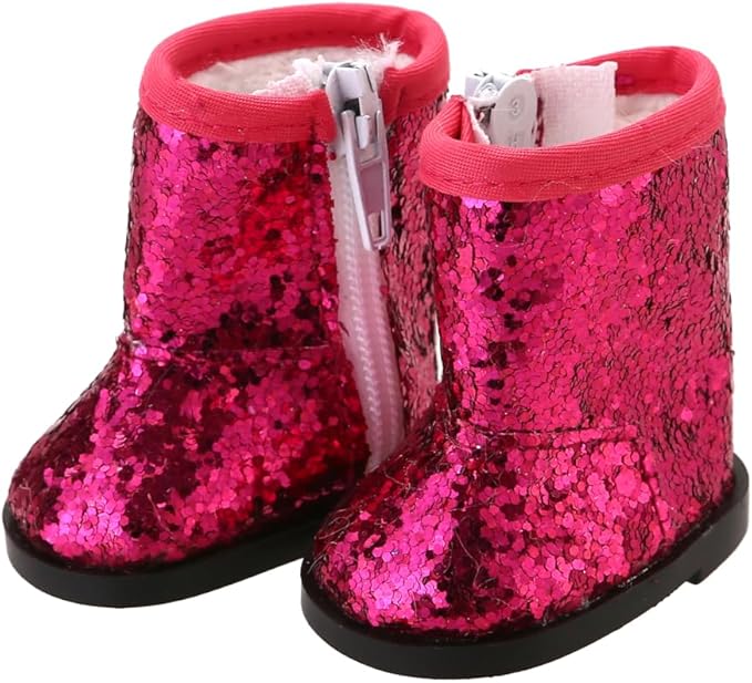 7 Pairs Doll Shoes Fits 14.5 Inch Doll American Wellie Wishers Doll Accessories