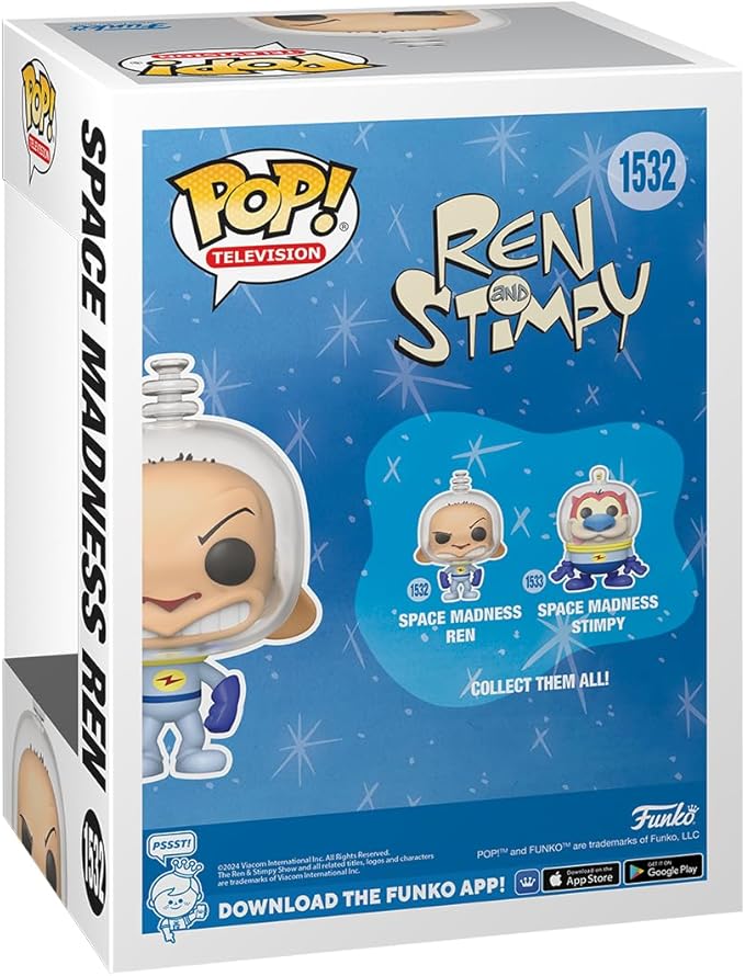 Funko POP! TV: Nick Rewind - Ren - (Space Suit) - Nickelodeon Slime - Collectable Vinyl Figure - Gift Idea - Official Merchandise - for Kids & Adults - Ad Icons Fans - Model Figure for Collectors