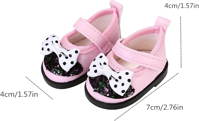 6 Pairs Doll Shoes Fits 18 Inch Dolls American Doll Accessories Different Doll Styles Dress up