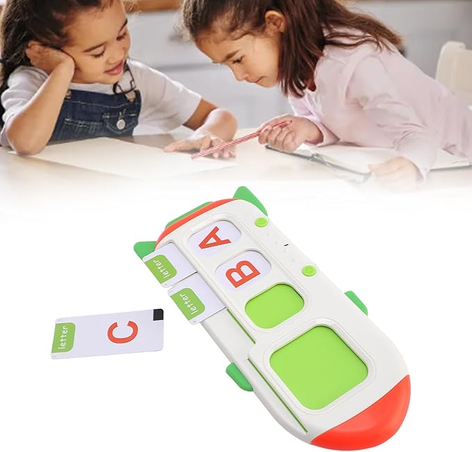 Yinhing Talking Flash Cards, Rechargeable Educational Learning Toys for Toddlers with Interactive CVC Words, Preschool Kindergarten Children
