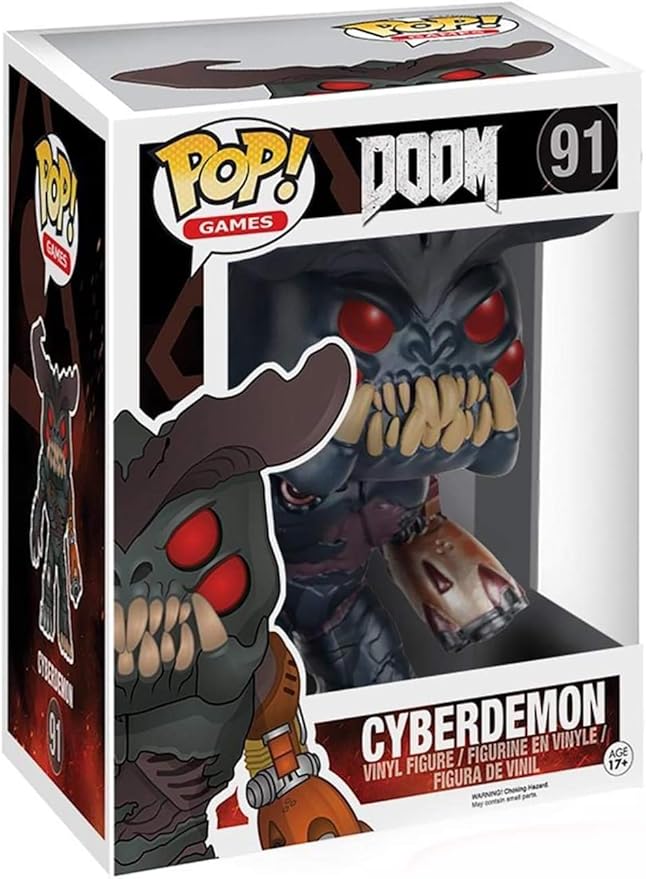 Funko POP Games: Doom - Cyberdemon Action Figure, 6"