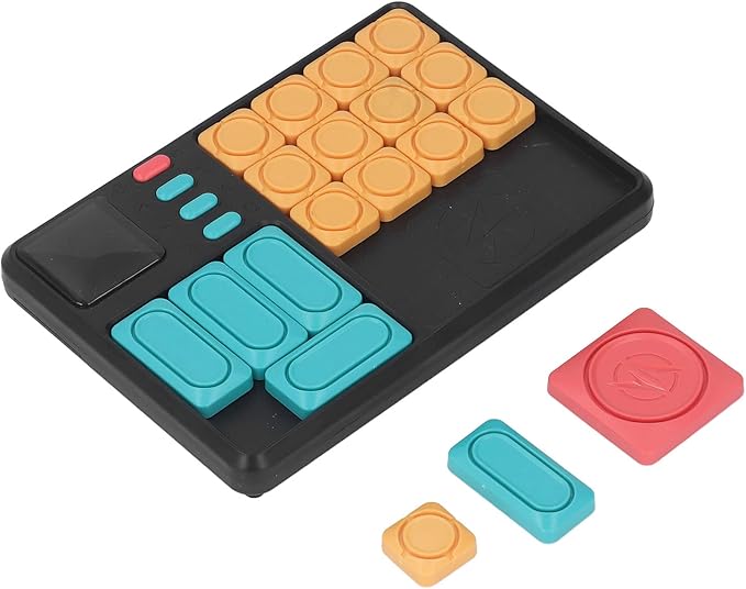 Slide Puzzle Games, Brain Teaser Puzzle Board Game Educational Interactive Handheld Brain Training Electronic Board Game for Boys Girls