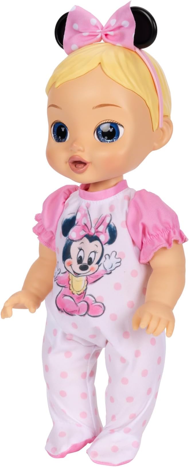 13-Inch Interactive Baby Doll – Magical Lights, Sounds, Music & Wand – Minnie-Inspired Nurturing Doll with Accessories – Multiple Skin Tones, Eye Colors – Ages 2 and Up