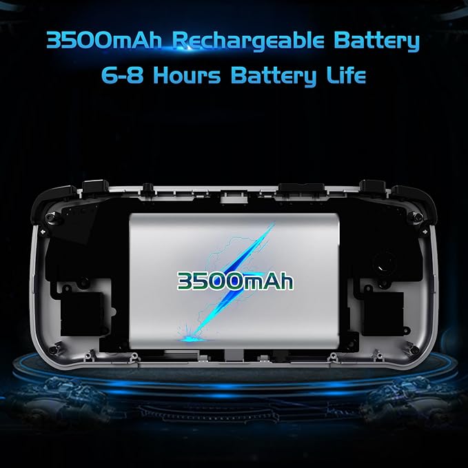 UNICO Game Pocket Player with 40 SNK Classic Games Pre-Installed, Handheld Gaming Console, 3500mAh Rechargeable Battery, Pick up and Play, Ideal for Casual Gamers and Nostalgic Enthusiasts-Gray