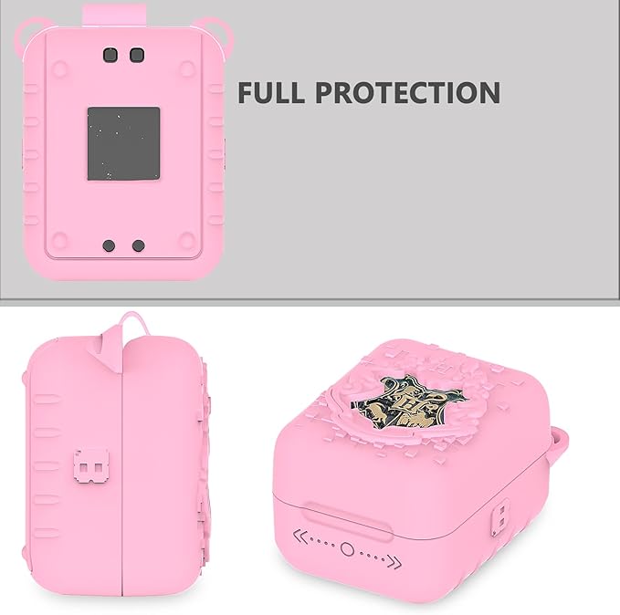 Silicone Case for Bitzee Harry Potter Interactive Digital Pet, Protective Cover for Harry Potter Bitzee Virtual Electronic Pets Accessories (Pink Case)