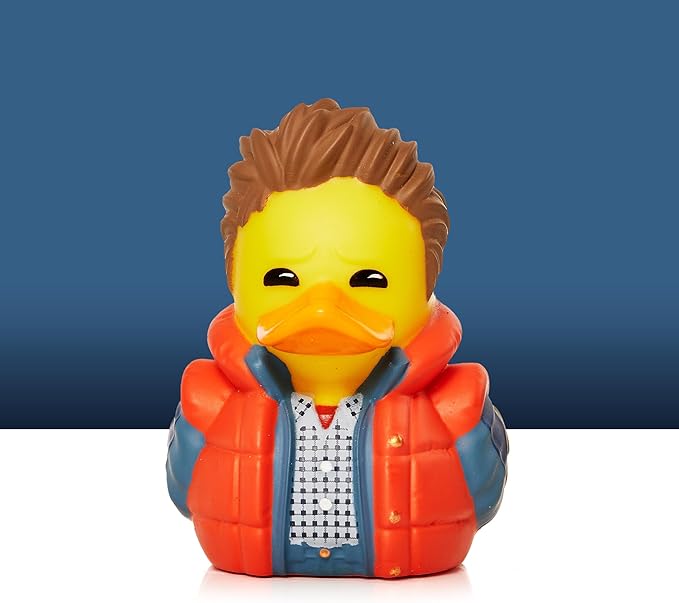 TUBBZ Mini Marty McFly Collectible Vinyl Rubber Duck Figure - Official Back to The Future Merchandise - Retro Action Movies & TV