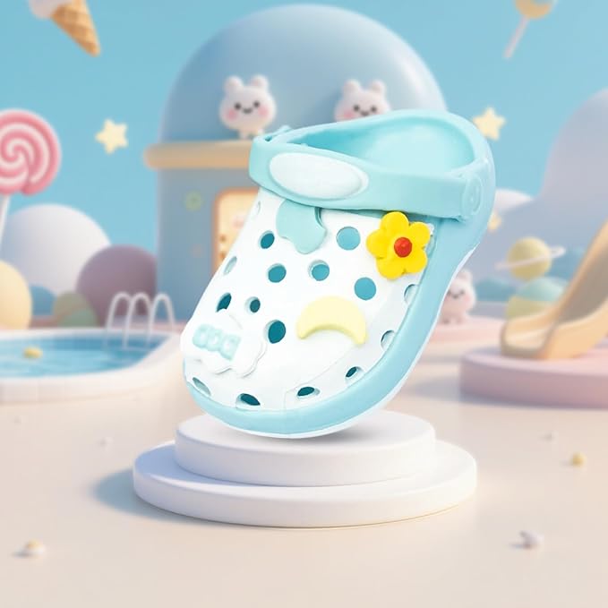 Doll Shoes, Premium Fashion Shoes for 17 Cm Doll Accessories Easter Gifts,Doll Dress Up Decoration Accessories Easter Gifts Wings (Pale Blue