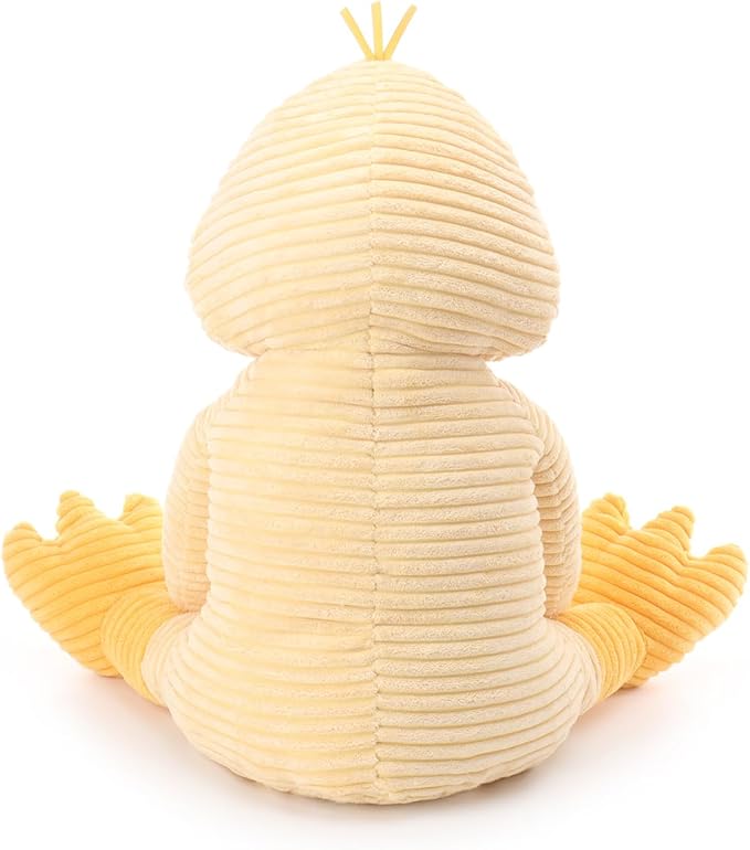 Apricot Lamb Corduroy Duck Stuffed Animals for Kids, Soft Cute Plush Toys for Baby Girl and Boy, 19.7 Inches