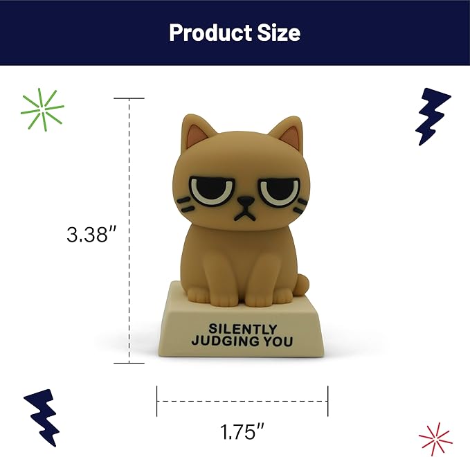 Miniature Desk Figurine – Cute & Quirky Office Decor for Desk, Shelf, or Workspace – Fun Tiny Collectible Statue for Adults, Coworkers, or Home Office Gift-Judging You