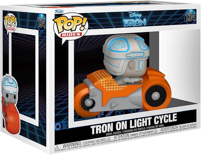 Funko Pop! Rides: Tron (1982) - Tron on Light Cycle - Collectable Vinyl Figure - Gift Idea - Official Merchandise - Toys for Kids & Adults - Movies Fans - Model Figure for Collectors and Display