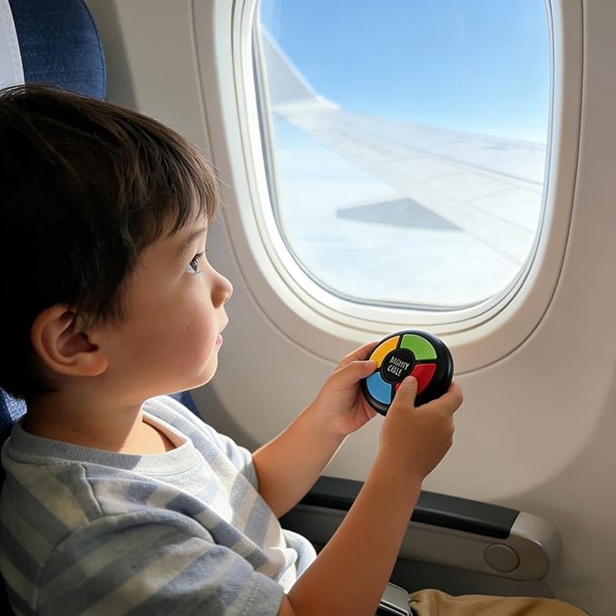 Memory Game Lights and Sounds, Brain Training Reaction Game for Kids Ages 3+, Handheld Travel Interactive Toy for Boys & Girls