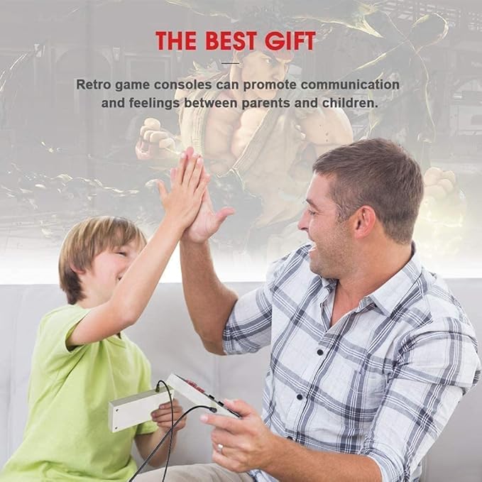 Classic Mini Retro Game Console Built in Classic Video Games,AV Output Handheld Game System with Dual Wired Controllers,Plug and Play.