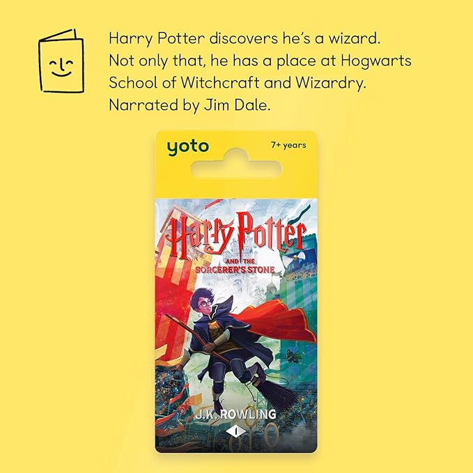 YOTO Harry Potter and The Sorcerer's Stone - Kids Audio Card for Use with Player & Mini All-in-1 Audio Device, Screen-Free Listening with Fun Playtime, Bedtime & Travel Stories, Ages 7+