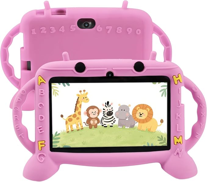 Kids Tablet, 7 inch Tablet for Kids 2-10, Educational Learning Toddler Tablet Android 11, 3GB RAM+32GB ROM Storage, Google Play YouTube