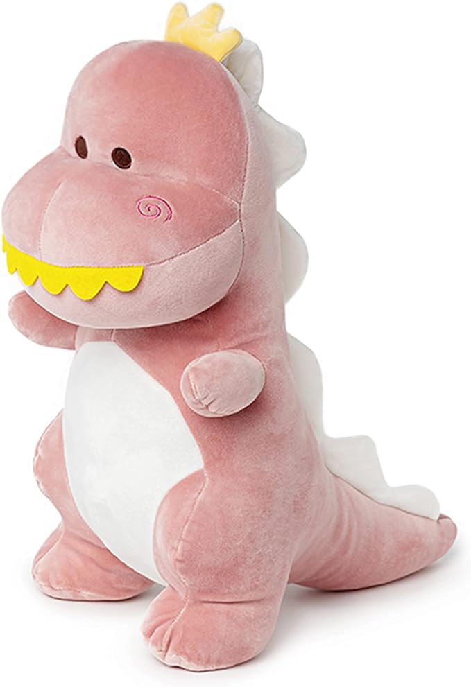 Dinosaur Stuffed Animal, 12in Pink T-Rex Plush Toy, Soft Dino Plushie for Kids Boys Girls