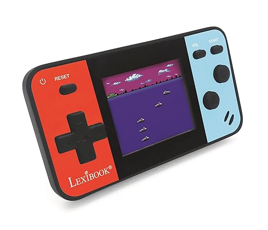 Lexibook Portable Handheld Game Console Cyber Arcade Pocket 150 Games, 1.8" (4.5cm) Color LCD Screen, Gaming Toy for Kids / Teenagers, Blue / red, JL1895