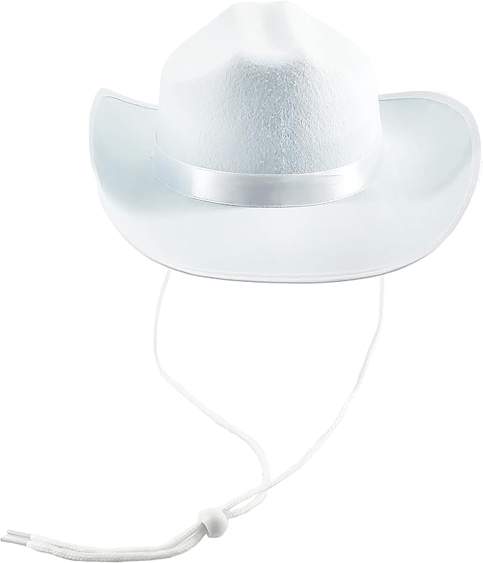 The Dreidel Company Cowboy Felt Western Hat, 22" Circumference Dress Up Costume Clothes for Kids, Pretend Play, Party Favors